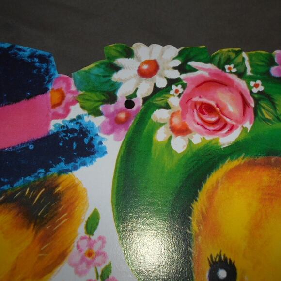 Vintage Easter Die-Cut Ducklings in Eggs Duck 12" x 14" Spring - Picture 6 of 6